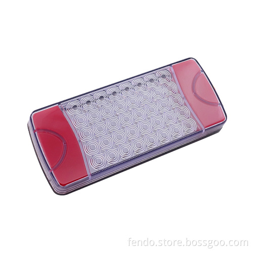 IP67 Waterproof Amber Red Square 12V-24V 40 LED Trailer Truck Tail Light